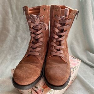 Taos Brown Leather Boots, Size 38